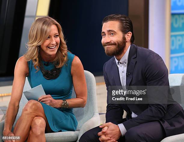 Jake Gyllenhaal, starring in the boxing movie "Southpaw," appears on GOOD MORNING AMERICA, 7/20/15, airing on the Walt Disney Television via Getty...