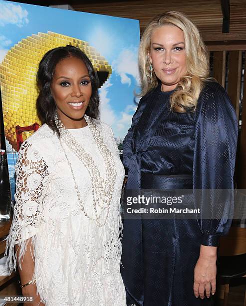 June Ambrose and Heather Parry attend a Dinner Honoring The Women Of "Pixels" at Upland on July 20, 2015 in New York City.