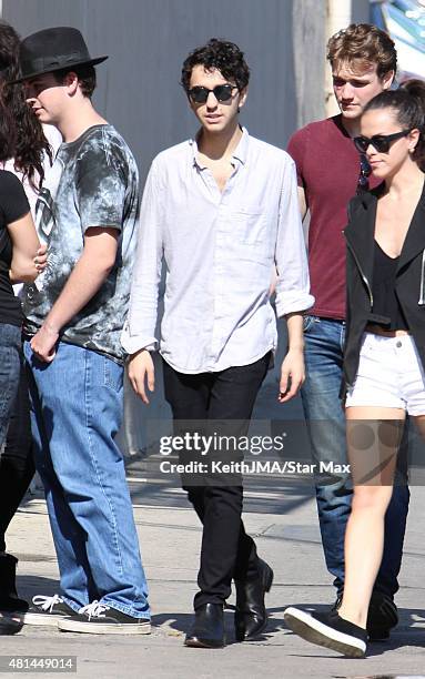 Alex Wolff of The Naked Brothers Band is seen on July 20, 2015 in Los Angeles, California.