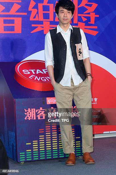 Michael Wong attends a music award as ambassador on 20th July, 2015 in Taipei, Taiwan, China.