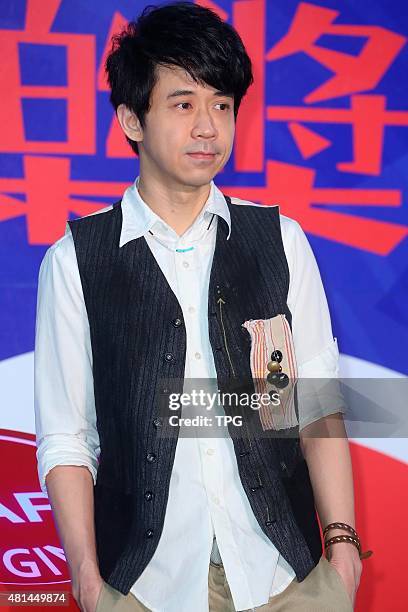 Michael Wong attends a music award as ambassador on 20th July, 2015 in Taipei, Taiwan, China.