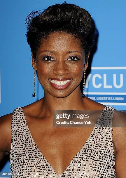 Montego Glover attends Broadway Stand Up For Freedom at NYU Skirball Center on July 20, 2015 in New York City.