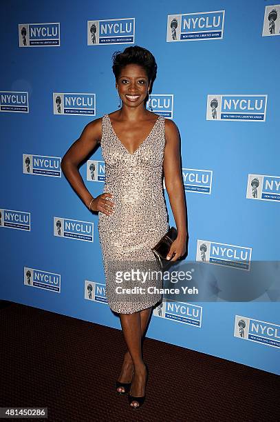 Montego Glover attends Broadway Stand Up for Freedom at NYU Skirball Center on July 20, 2015 in New York City.