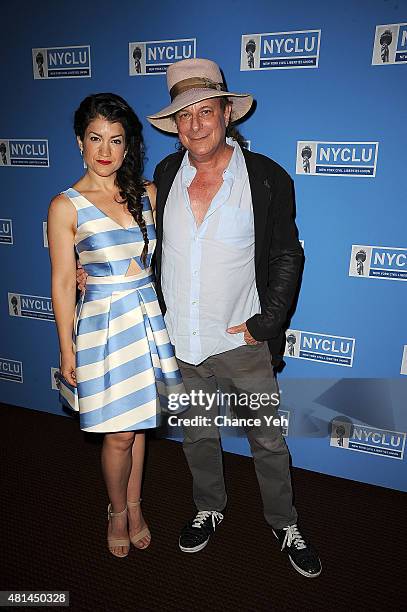 Sarah Stiles and Gary Lucas attends Broadway Stand Up for Freedom at NYU Skirball Center on July 20, 2015 in New York City.