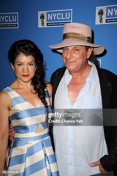 Sarah Stiles and Gary Lucas attends Broadway Stand Up for Freedom at NYU Skirball Center on July 20, 2015 in New York City.