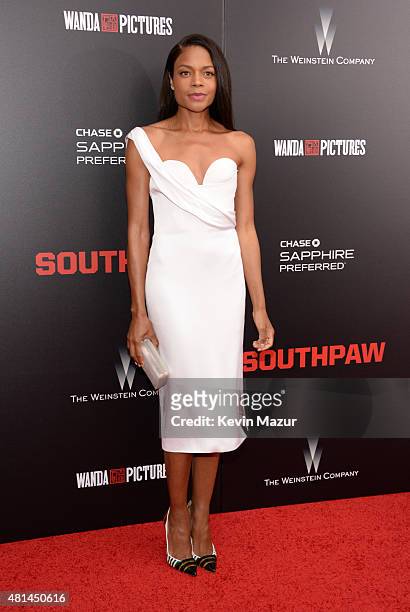 Naomie Harris attends the "Southpaw" New York premiere at AMC Loews Lincoln Square on July 20, 2015 in New York City.