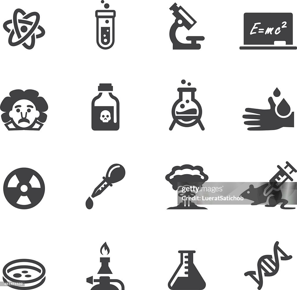Science Silhouette  icons