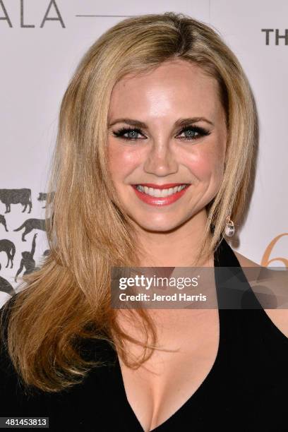 Fiona Gubelmann attends the Humane Society of the United States 60th Anniversary Benefit Gala at The Beverly Hilton Hotel on March 29, 2014 in...