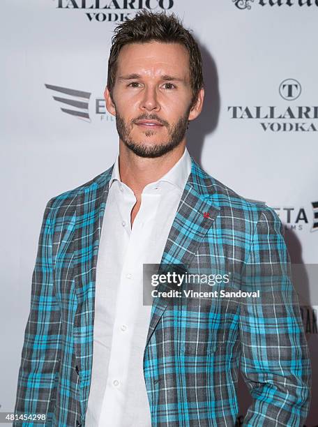 Actor Ryan Kwanten attends the screening of "Blunt Force Trauma" at CAA on July 20, 2015 in Los Angeles, California.