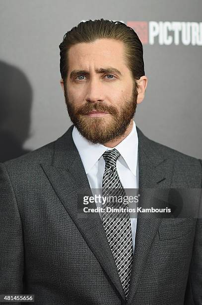 Actor Jake Gyllenhaal attends the 'Southpaw' New York Premiere at AMC Loews Lincoln Square on July 20, 2015 in New York City.