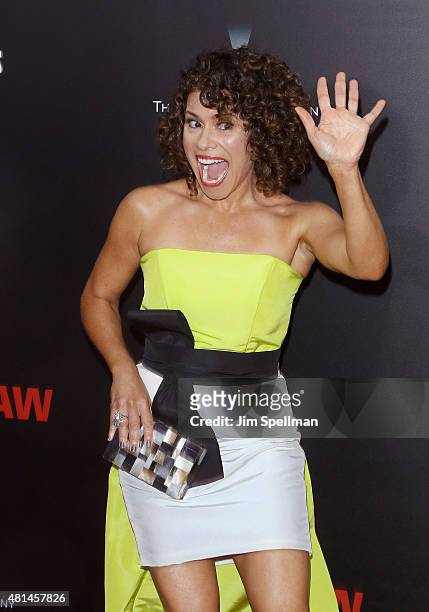 Actress Lana Young attends the "Southpaw" New York premiere at AMC Loews Lincoln Square on July 20, 2015 in New York City.