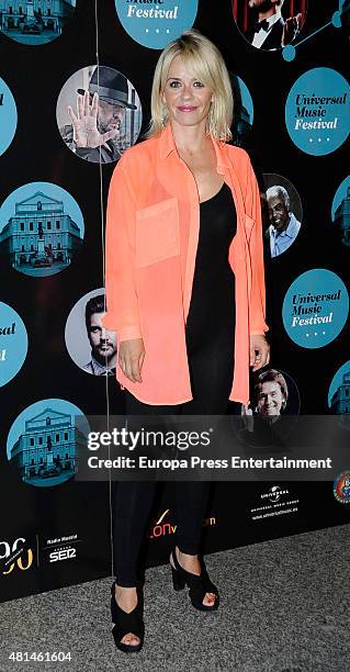Maria Adanez attends Elton John concert at the Royal Theater on July 20, 2015 in Madrid, Spain.