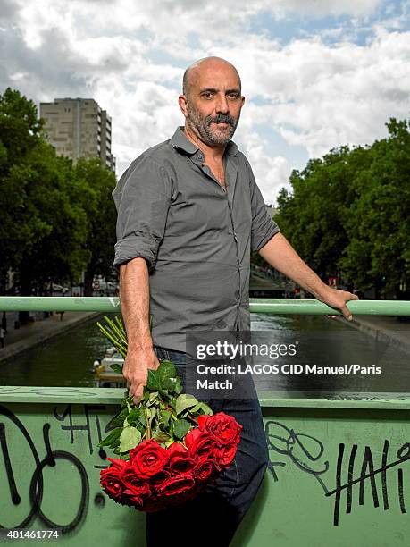 Film maker Gaspar Noe is photographed for Paris Match on July 08, 2015 in Paris, France.