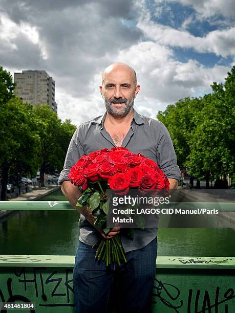 Film maker Gaspar Noe is photographed for Paris Match on July 08, 2015 in Paris, France.