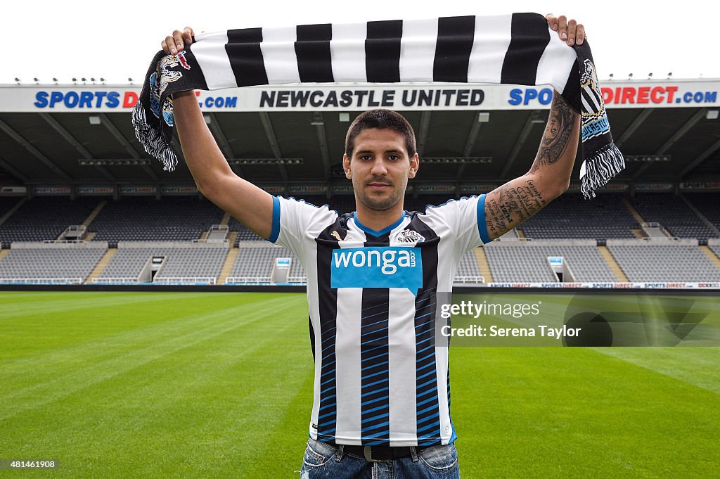 Newcastle United Unveil New Signing Aleksandar Mitrovic