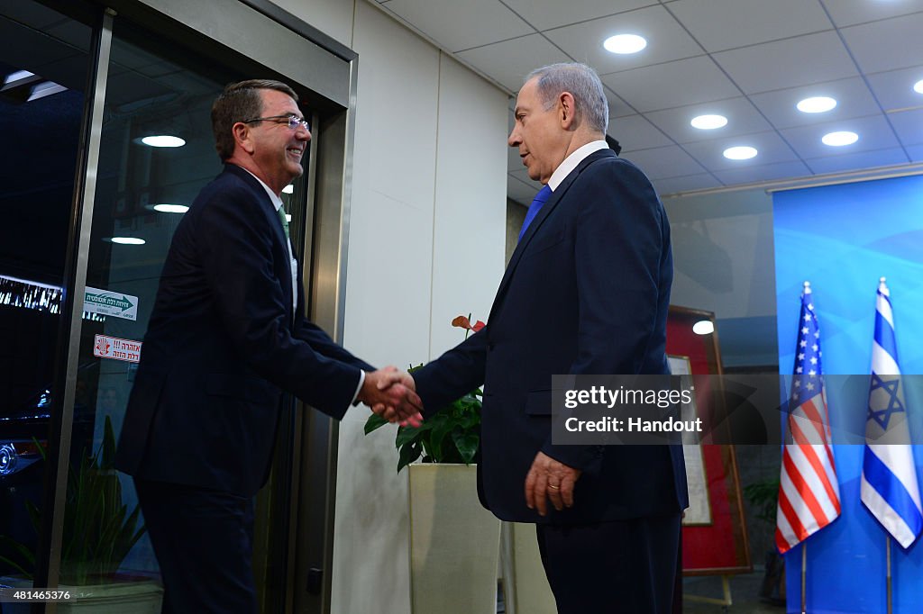 U.S. Defense Secretary Ash Carter Visits Israeli Prime Minister Netanyahu