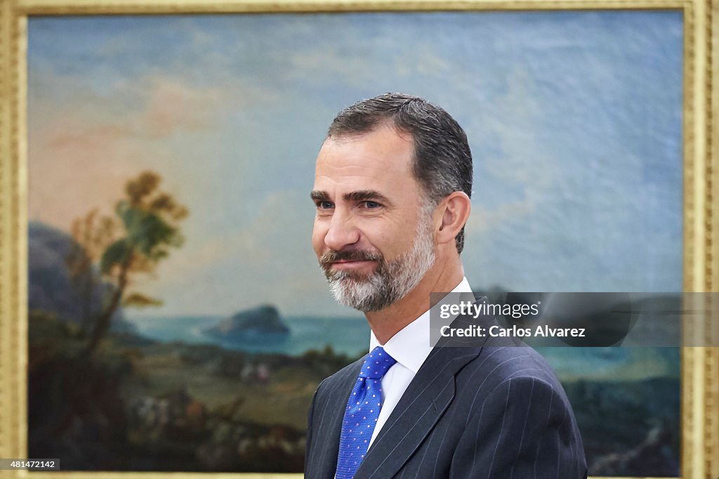 King Felipe VI Of Spain Attends Several Audiences