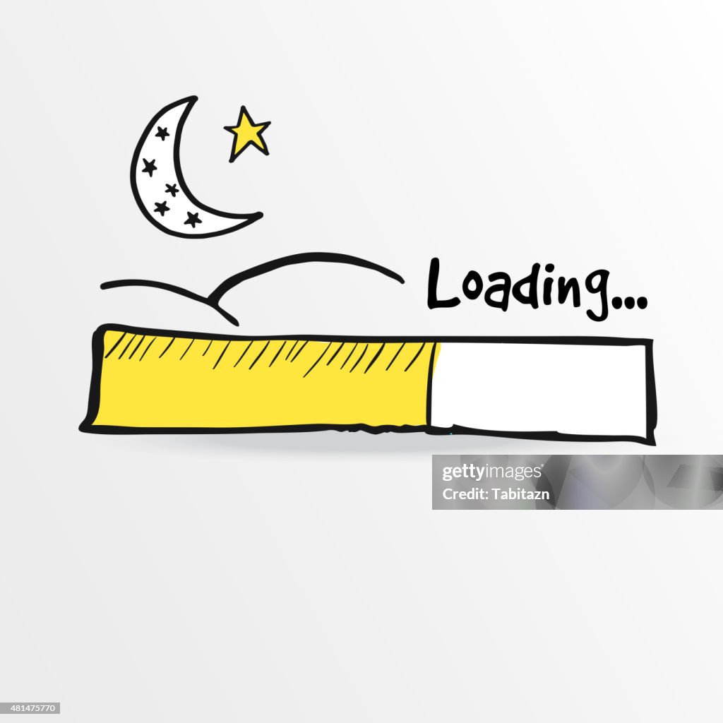 Ramadan Loading Loading Bar With Moon And Star Ramadan Vector Illustration High-Res ...
