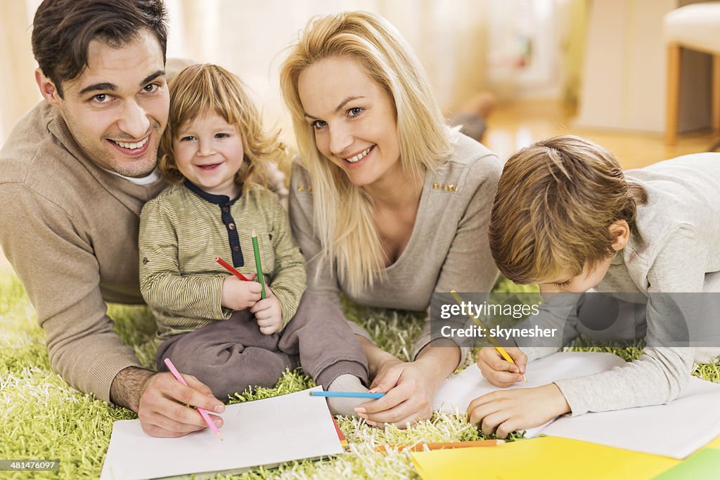 Parents with children.