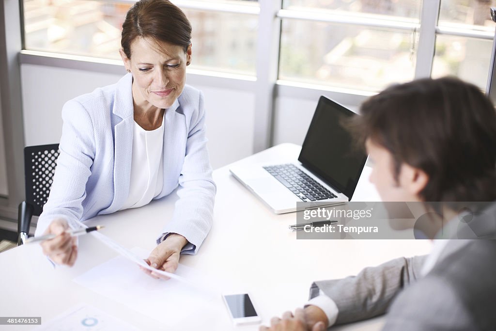 Negócio empresarial reunião.