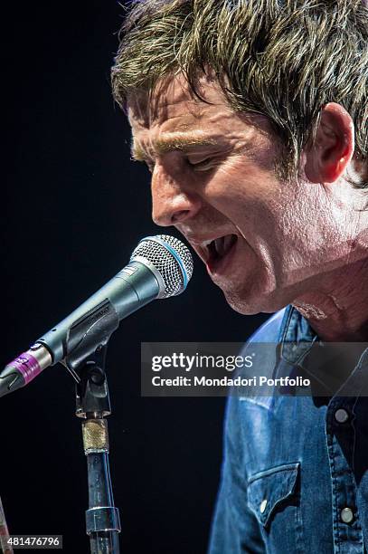 The British singer and musician Noel Gallagher live in concert. Chasing Yesterday Tour, Assago Summer Arena. Milan , 6th July 2015