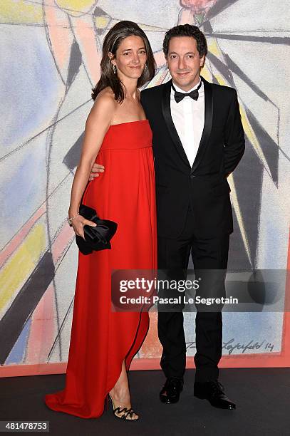 Amandine Gallienne and Guillaume Gallienne attend the Rose Ball 2014 in aid of the Princess Grace Foundation at Sporting Monte-Carlo on March 29,...