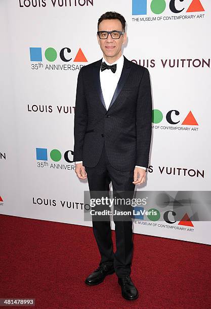 Actor Fred Armisen attends the MOCA 35th anniversary gala celebration at The Geffen Contemporary at MOCA on March 29, 2014 in Los Angeles, California.