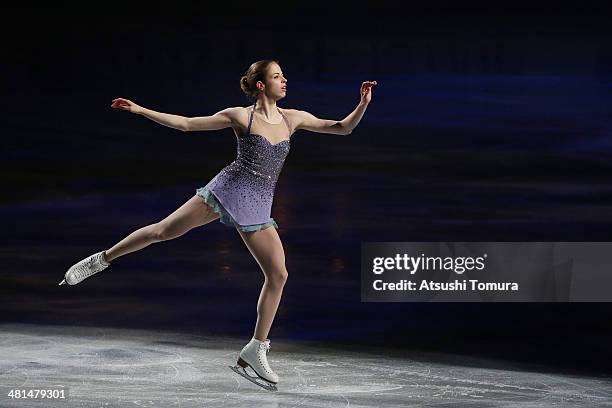 Carolina Kostner of Italy performs her routine in the exhibition during ISU World Figure Skating Championships at Saitama Super Arena on March 30,...