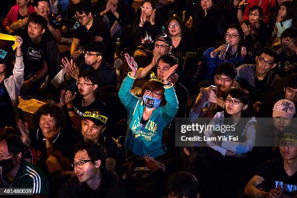 Over two hundred thousand people rally on March 30, 2014 in Taipei, Taiwan. Taiwanese student protesters opposing the contentious cross-strait...