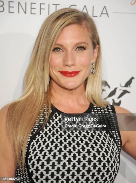 Actress Katee Sackhoff arrives at The Humane Society Of The United States 60th anniversary benefit gala at The Beverly Hilton Hotel on March 29, 2014...