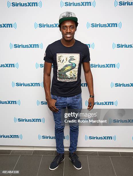 Romain Virgo visits at SiriusXM Studios on July 21, 2015 in New York City.