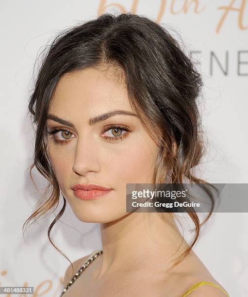 Actress Phoebe Tonkin arrives at The Humane Society Of The United States 60th anniversary benefit gala at The Beverly Hilton Hotel on March 29, 2014...