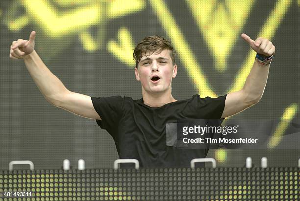 Martin Garrix performs during the Ultra Music Festival at Bayfront Park Amphitheater on March 29, 2014 in Miami, Florida.