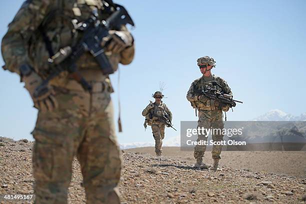 Jack Birge from Lavaca, Arkansas, PFC Marvin Rodriguez from Reisterstown, Maryland and SGT Douglas Carroll from Alma, Georgia with the U.S. Army's...