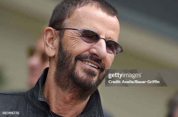 Musician Ringo Starr attends his birthday fan gathering at Capitol Records on July 7, 2015 in Hollywood, California.