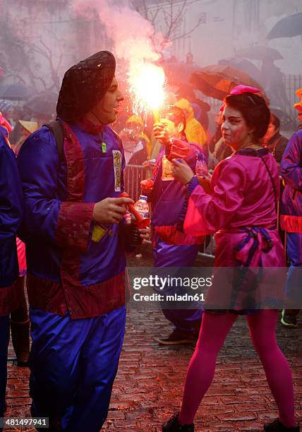 xanthi carnival - greece costume stock pictures, royalty-free photos & images