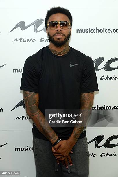 Sage The Gemini visits Music Choice at Music Choice on July 21, 2015 in New York City.