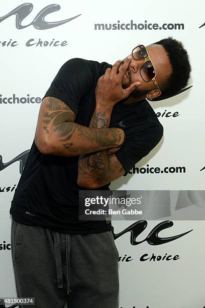 Sage The Gemini visits Music Choice at Music Choice on July 21, 2015 in New York City.