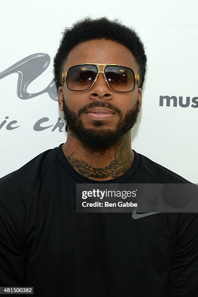 Sage The Gemini visits Music Choice at Music Choice on July 21, 2015 in New York City.