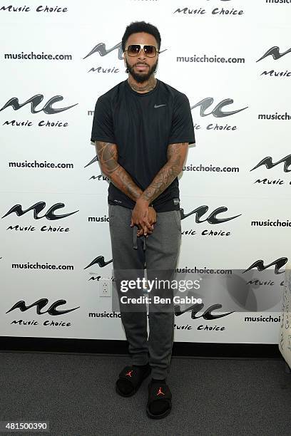 Sage The Gemini visits Music Choice at Music Choice on July 21, 2015 in New York City.