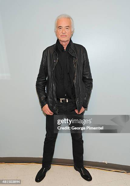 Jimmy Page signs copies of his new book "Jimmy Page" at the Indigo Manulife Centre on July 21, 2015 in Toronto, Canada.