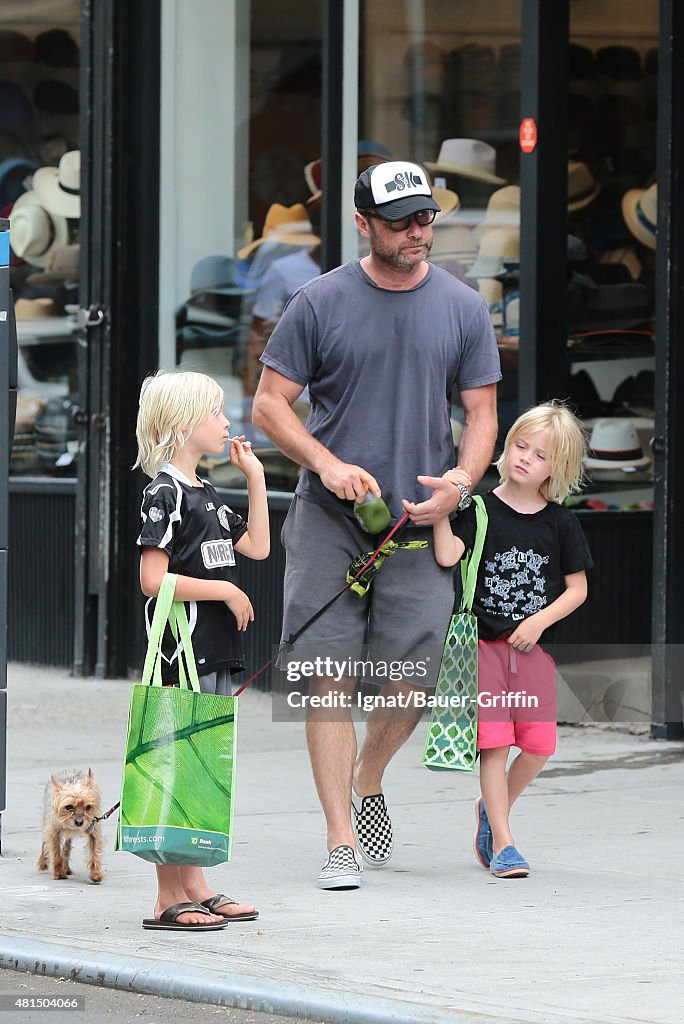 Celebrity Sightings In New York - July 21, 2015