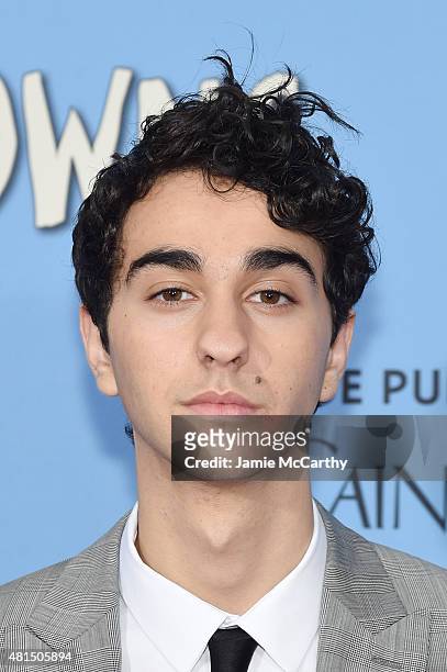Actor Alex Wolff attends the New York premiere of "Paper Towns" at AMC Loews Lincoln Square on July 21, 2015 in New York City.