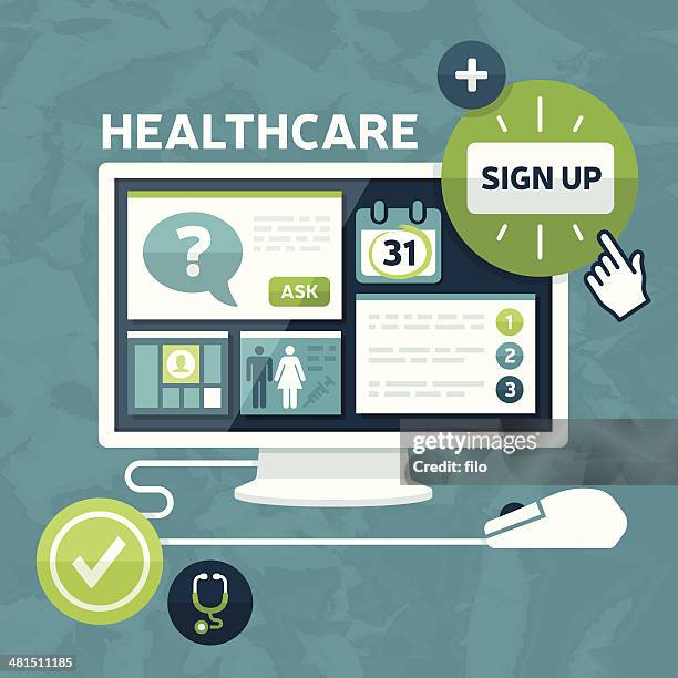 ilustrações de stock, clip art, desenhos animados e ícones de mercado de saúde - seguro médico