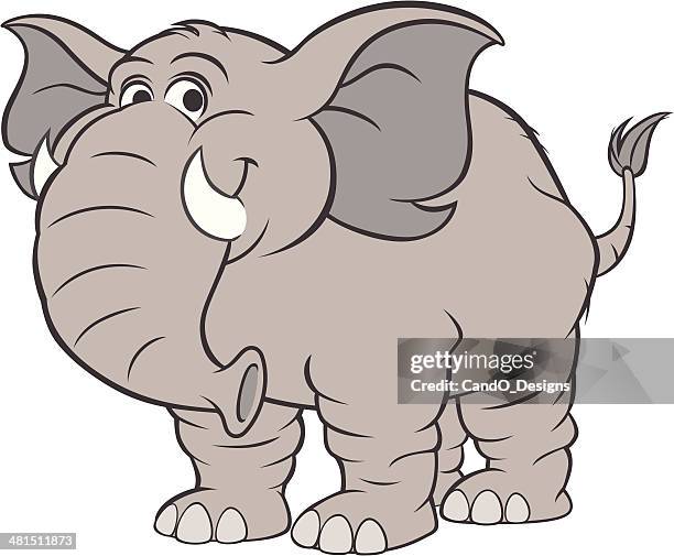 stockillustraties, clipart, cartoons en iconen met elephant - groot