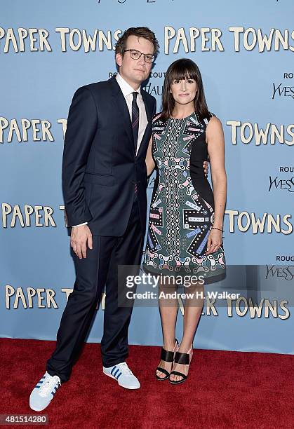 John Green attends the "Paper Towns" New York Premiere at AMC Loews Lincoln Square on July 21, 2015 in New York City.