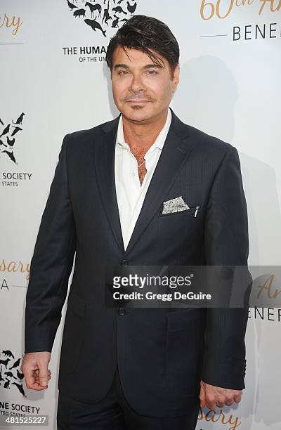 Eric Schiffer arrives at The Humane Society Of The United States 60th anniversary benefit gala at The Beverly Hilton Hotel on March 29, 2014 in...
