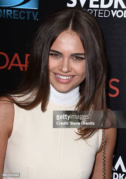Xenia Deli arrives at the Premiere Of DIRECTV's "Dark Places" at Harmony Gold Theatre on July 21, 2015 in Los Angeles, California.