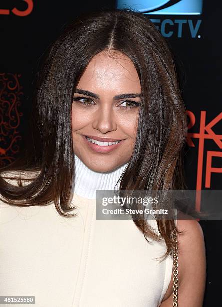 Xenia Deli arrives at the Premiere Of DIRECTV's "Dark Places" at Harmony Gold Theatre on July 21, 2015 in Los Angeles, California.