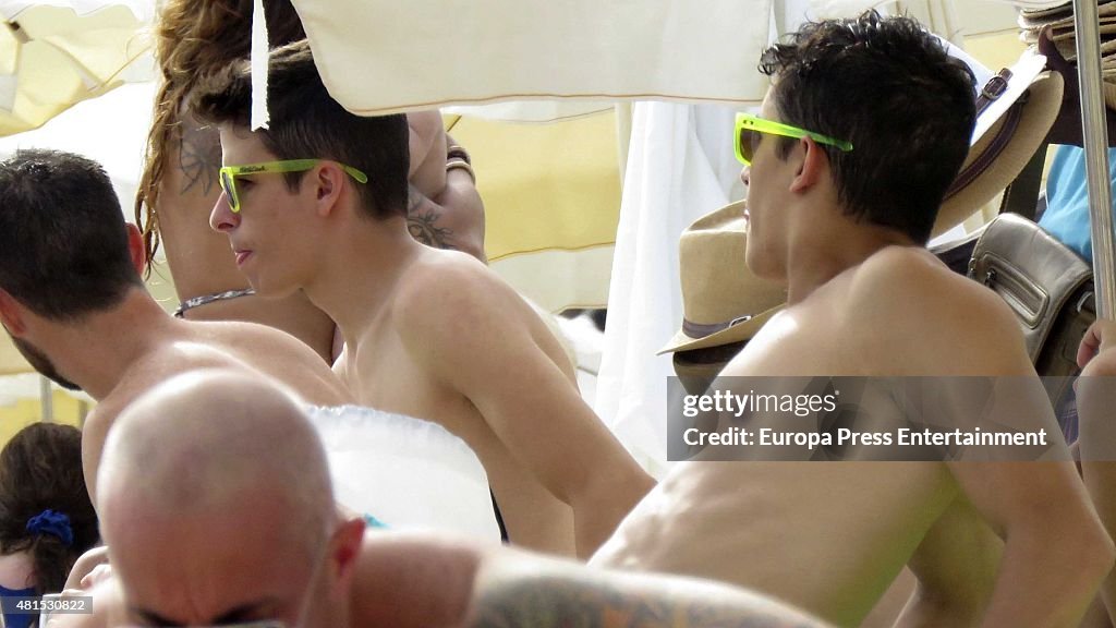 Marc and Alex Marquez Sighting In Ibiza - July 19, 2015